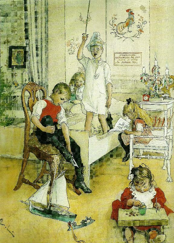 Carl Larsson pa juldagsmorgonen